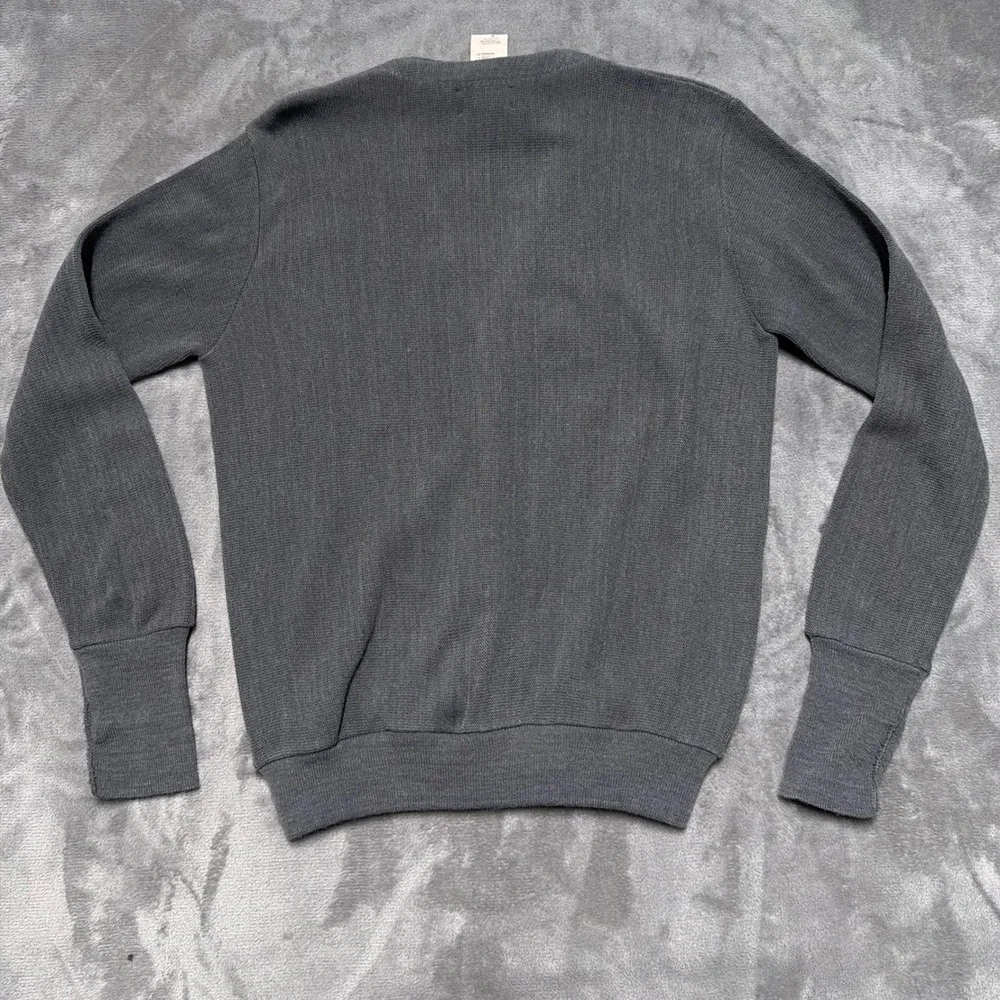 Arrow Tournament Cardigan Mens Medium Charcoal Gray Vintage Sears‎ NWT Acrylic
